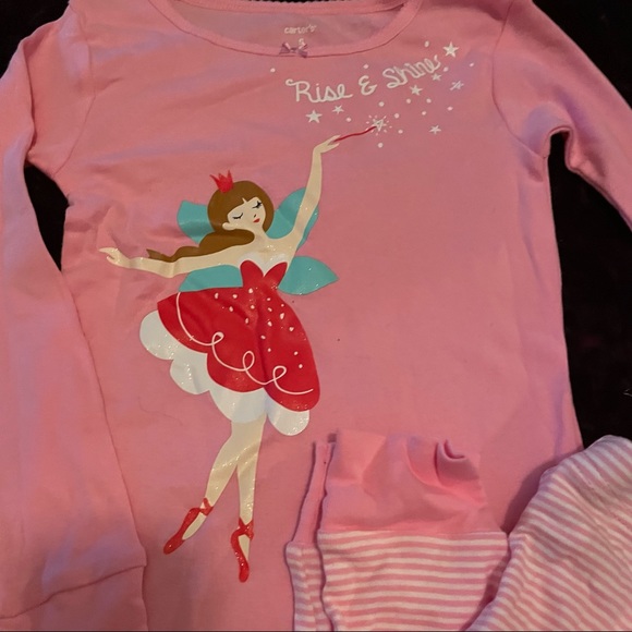 Carters - Girls Long Sleeve Pajamas - Picture 2 of 3